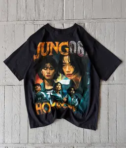 Rare Marino Morwood Squid Game Tee Movie Famous Film Tshirt