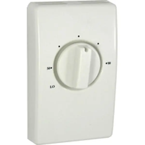 Tpi Corp S2022 Adjustable Single Pole Thermostat - White, 120/240V AC (Rated 20A), Compatible with Fans & Heating Baseboards, 0.55 lbs, 4.91 x 2.92 x 2.38 in, 500-900°F