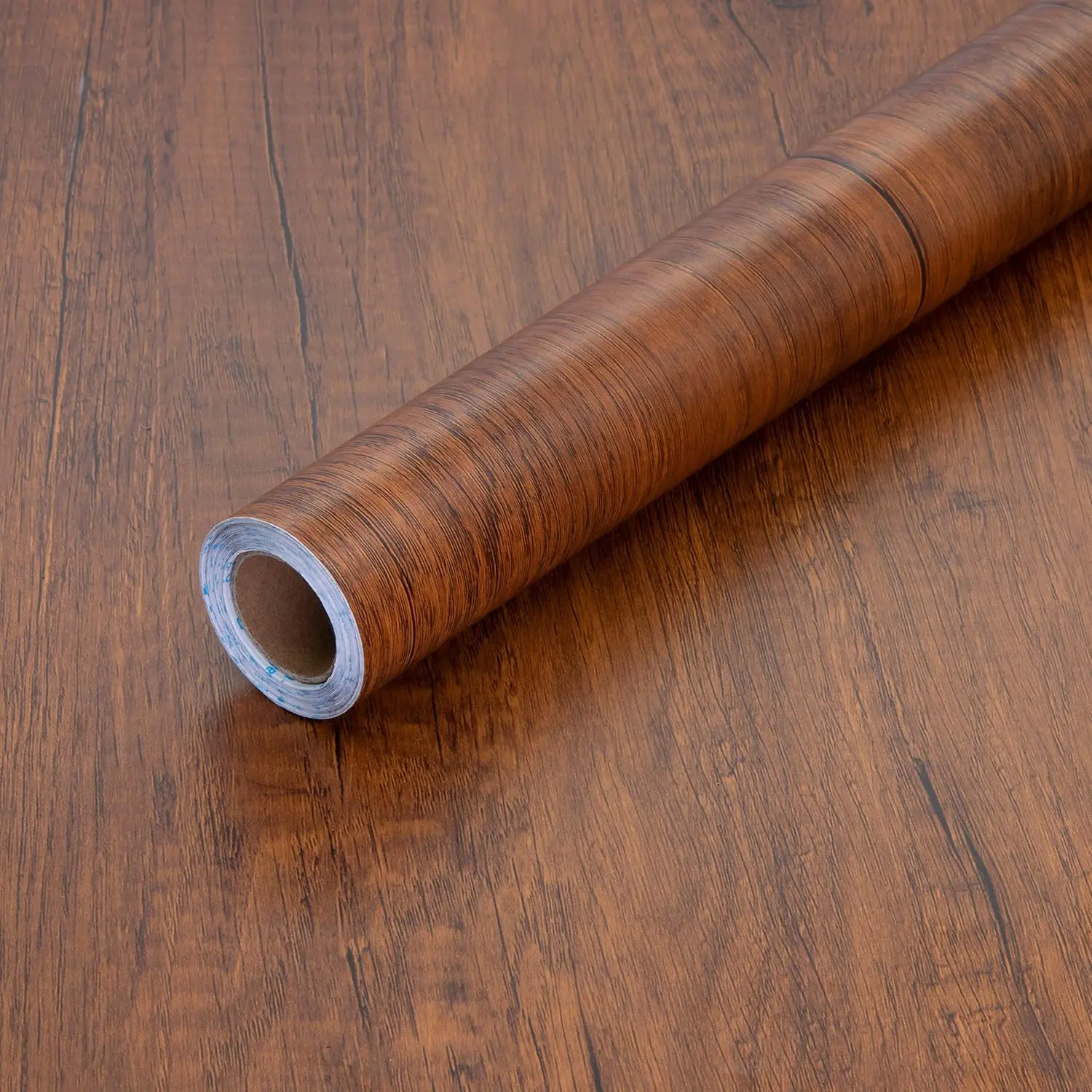 Wood Grain Pattern Self-adhesive Wallpaper, Peel and Stick Wallpaper, Decorative Waterproof Removable Vinyl Film for Kitchen Cabinets