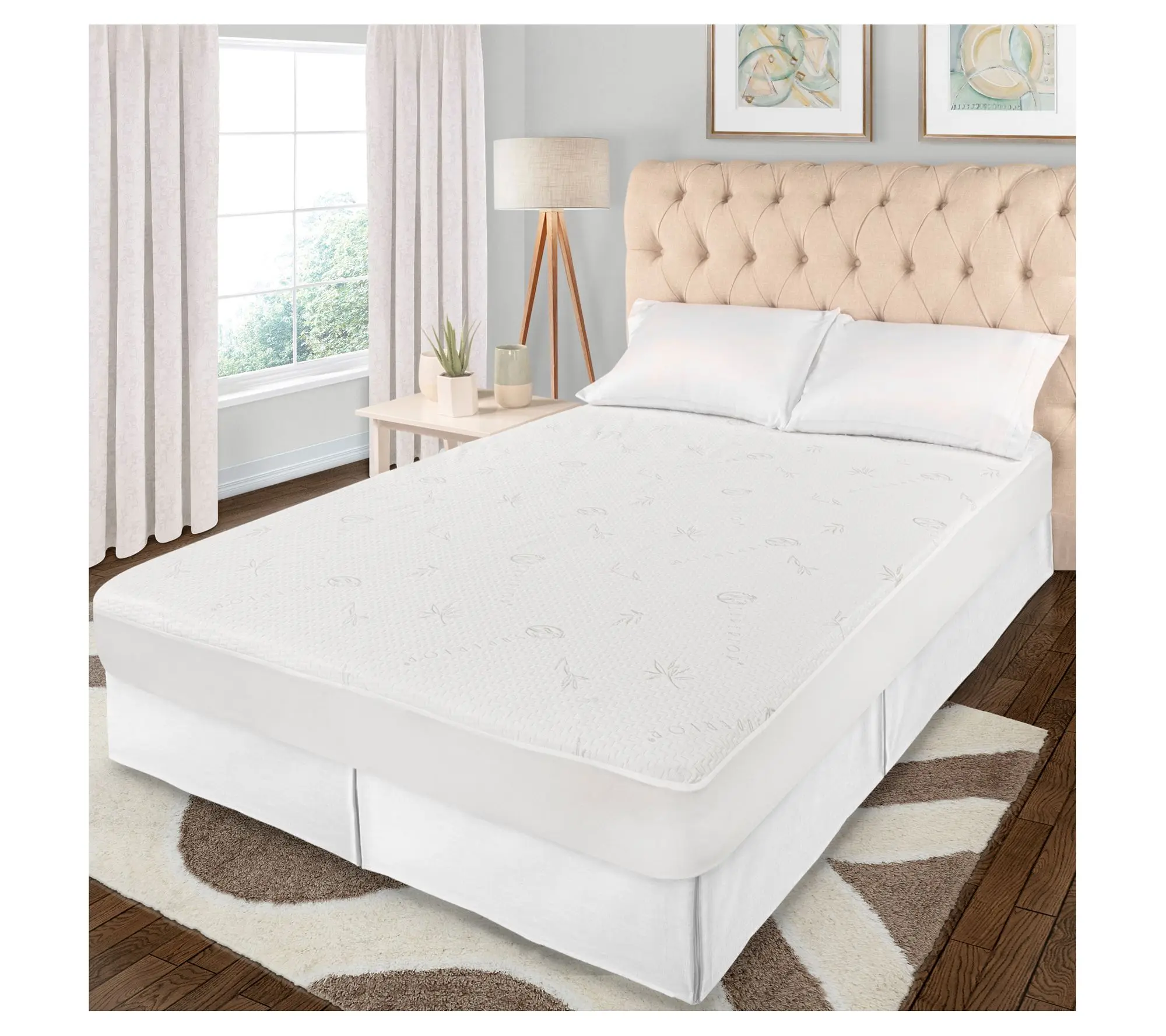 Superior Waterproof Cotton Mattress Protector, Queen