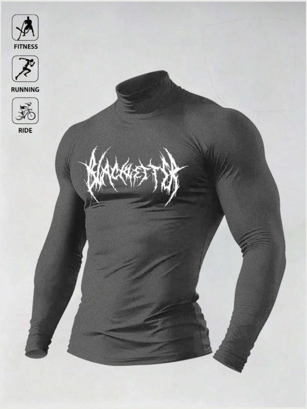 Men's High Elastic Performance Top, Gym Workout Shirt, Gothic Print, Moisture-Wicking Fabric, Ideal for Powerlifting, Daily Sports, Casual Wear Men's High Elastic Performance Top, Gym Workout Shirt, Gothic Print, Moisture-Wicking Fabric, Ideal for Powerlifting, Daily Sports, Casual Wear
