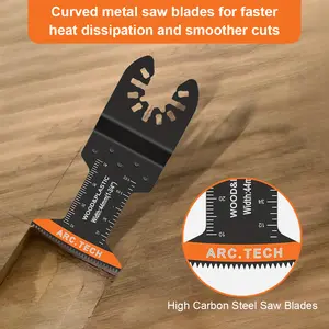 50 PCS Oscillating Saw Blades for Wood Hard Material Metal Multi Tool Blades Kit Oscillating Tool Blade for Bosch Dremel Fein Worx NEW