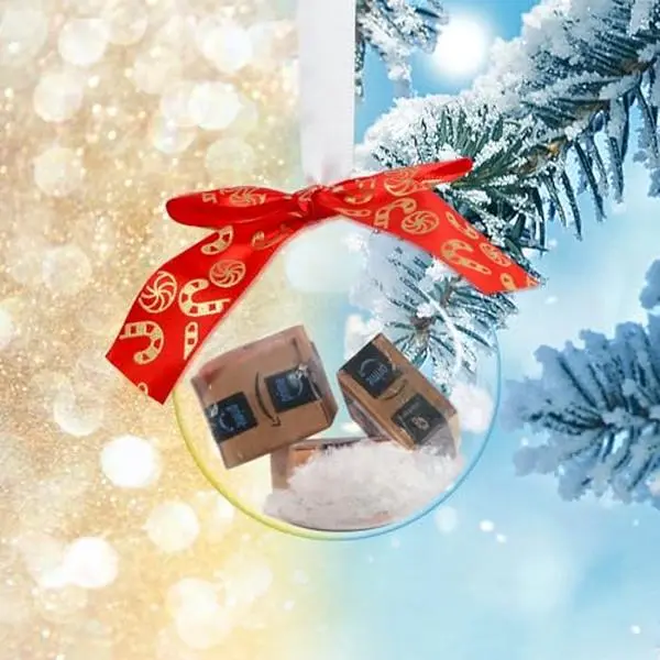2024 Funny Christmas Ball Ornaments, Mini Package Christmas Ornaments, Christmas Halloween Tree Hanging Decorations Mini Xmas Balls, Funny for Family Friends