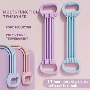 Home Fitness Kit - Resistance Bands + Yoga Tools Compact Portable for Shoulder & Back Workouts Home Gym Daily Fitness Essential Multi Function Tensioner Body Sculpting Cultivating Temperament