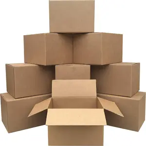 Cardboard Moving Boxes, 10 Pack, Medium, Brown, 18" x 14" x 12"