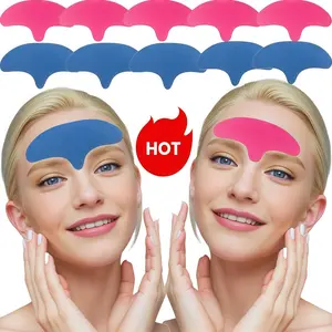 Facial Firming Patches, Forehead Wrinkle Patches, Forehead Smile Line Patches, Rose Red Smoothing Forehead Wrinkles, Dark Blue Forehead Patches, Easy-to-Use Facial Firming Patches, Skincare Tools for a Refined and Beautiful Look, Suitable for Daily