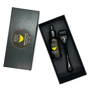 Natural Beard Growth Kit - Hair Care Product with Organic Ingredients for Healthy Beard Growth Apricot Argan Avocado Blend Coconut Derma