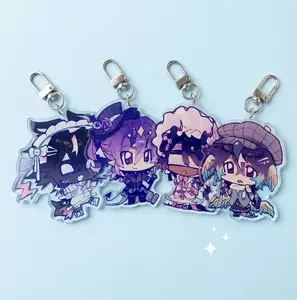 Unstable Four Universes Minecraft Acrylic Keychain, Universe MCYT Yt Translucent Acrylic Keychain, Durable