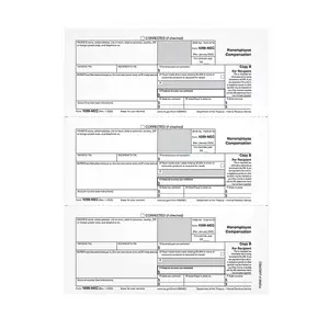 Tops Tax Forms 1099-NEC Copy B Micro Perforated Sheets - 50 Sheets, Accounting Software & QuickBooks Compatible, Acid-Free Paper, 8.5"W x 11"L