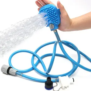Pet Bathing & Massage Shower Tool – Professional Dog Washing Sprayer with Grooming Brush