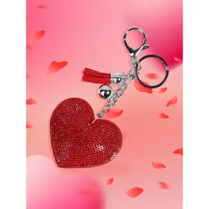 Rhinestone Decor Heart Shaped Keychain, Keychain Jewelry, Fashionable  Keychain for Women & Girls, Trendy All-match Keychain for Birthday Gift