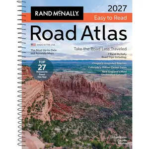 Rand McNally 2027 Easy to Read Midsize Road Atlas  Spiral-bound book