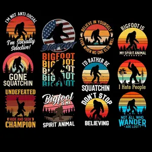 Bigfoot Premade DTF Gangsheet, Bigfoot Bundle, Bigfoot heat transfers, Bigfoot DTF transfers,
