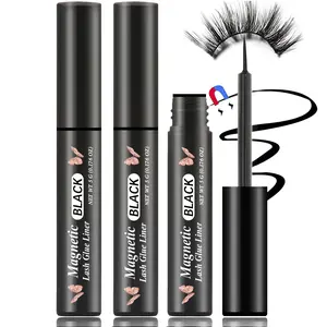 3 Tubes Magnetic Eyeliner for Magnetic Eyelashes Glue - Black Pack