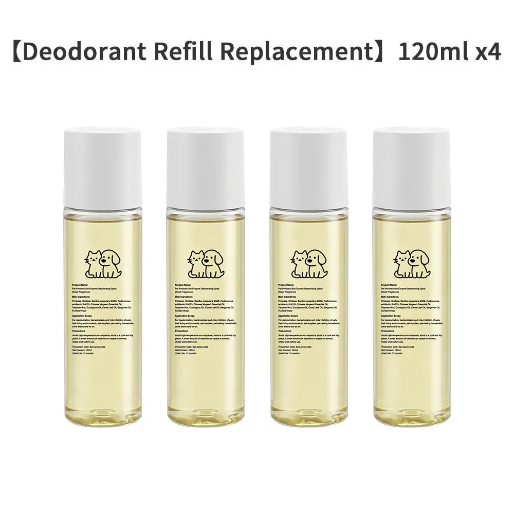 Probiotic Bio-enzyme Deodorizing SprayDeodorant Refill Replacement 120ml x4