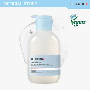 [ILLIYOON][New Drops] 3-In-1 Ceramide Ato 6.0 Top to Toe Wash(Shampoo+Face+Body) - Mild Cleanser for Baby body, 16.9 fl oz (500ml) summervibe