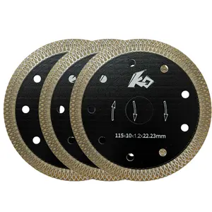 4.5/5 Inch Diamond Tile Blade, Ultra-Thin Diamond Cutting Blade, Ideal for Ceramic Tiles, Porcelain, Granite, Marble