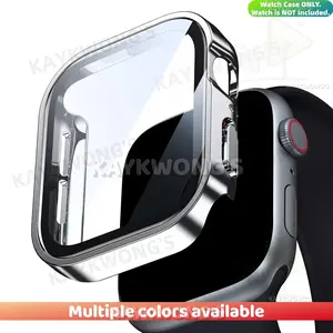 KAYKWONG'S Watch Screen Protector Case Cover for Series 11/10/9/8/7/6/5/4 Ultra, Durable Design, Aesthetic, Perfect for 40/41/42/44/45/46/49mm Models, Protects Front Screen, Protection, Multiple Colors Provided