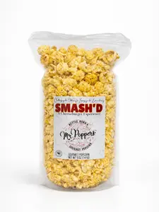 Smash'd A Cheeseburger Experience Gourmet Popcorn - Large 6 Cup Bag, 5oz Gluten Free Snack Crunchy
