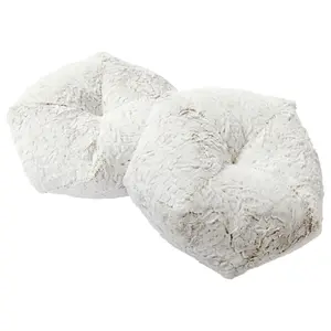 Sorra Home Indoor Fauxchilla Knife Edge Geo Pillow Set of 2