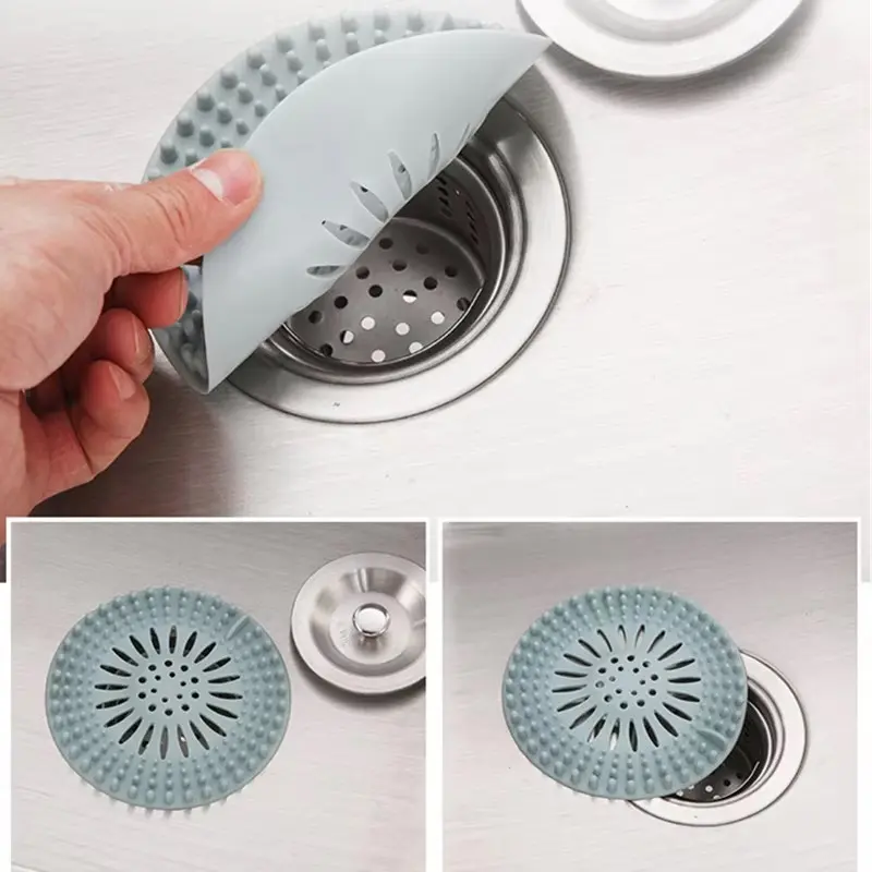 Sink, Toilet, and Sewer Drain Filter Cover – Outlet Accessory for Clogs and Debris Prevention