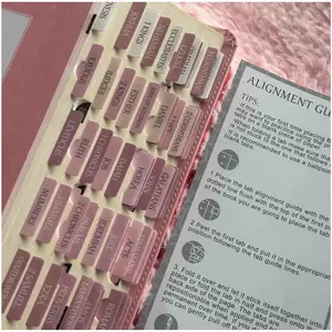 Repositionable Bible Tabs, 66 Pink Theme Laminated Tabs for Women, Perfect Study Bible Gifts