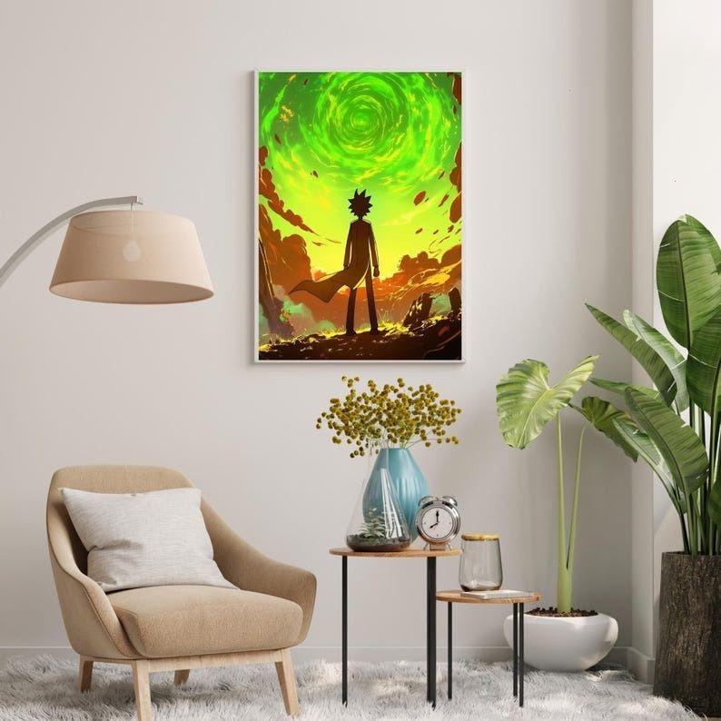 Rick And Morty Poster, Manga Poster, Rick And Morty Print