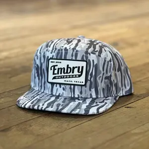 White Ranch Camo 6 Panel Hat | Embry Outdoors