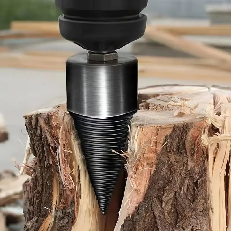 Wood Split Core Drill Bit, 2 Counts Electric Powered Wood Splitter Drill Bit, Wood Split Core Drill Bit For Home Use