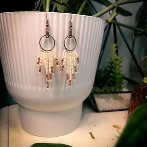 Small Dangles by [Brand Name] - Elegant Design with Beads and Simple Hanging Loop, Ideal for Everyday Wear mother day handmade earring women jewelry woman earring