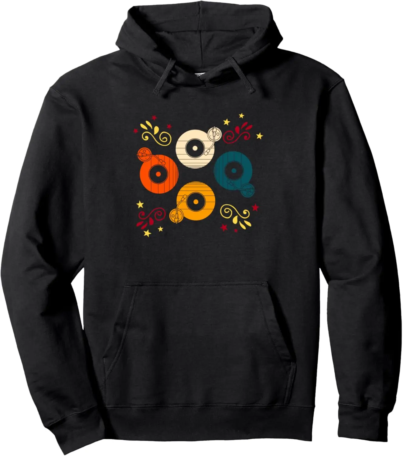 Great Vinyl Record Player Design Turntable DJ Pullover Hoodie