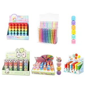 30 Pcs Assorted Cute Highlighter Set, Multi-Style Themed Highlighter Sticks, Pastel & Fun Cartoon Highlighters for School, Home, Office Use, Teacher Supplies for Organizing and Coloring