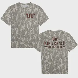 King Ranch Bottomland Camo T-Shirt Men Women, Hunting Graphic Tee, Outdoor Gear Outfit, Casual Wear Style