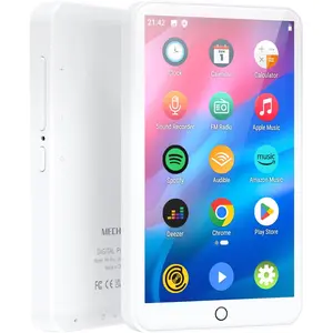 MECHEN MP3 Player with Bluetooth and WiFi, Portable Player, MP3 MP4 Player with Spotify, Audible, Pandora, 4" IPS Touch Screen Android Music Player with Speaker, Up to 512 GB