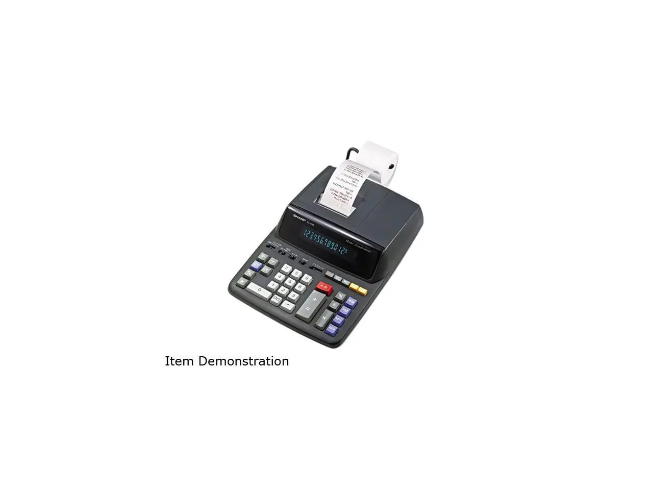 Sharp EL2196BL EL2196BL Two-Color Printing Calculator, 12-Digit Fluorescent, Black/Red