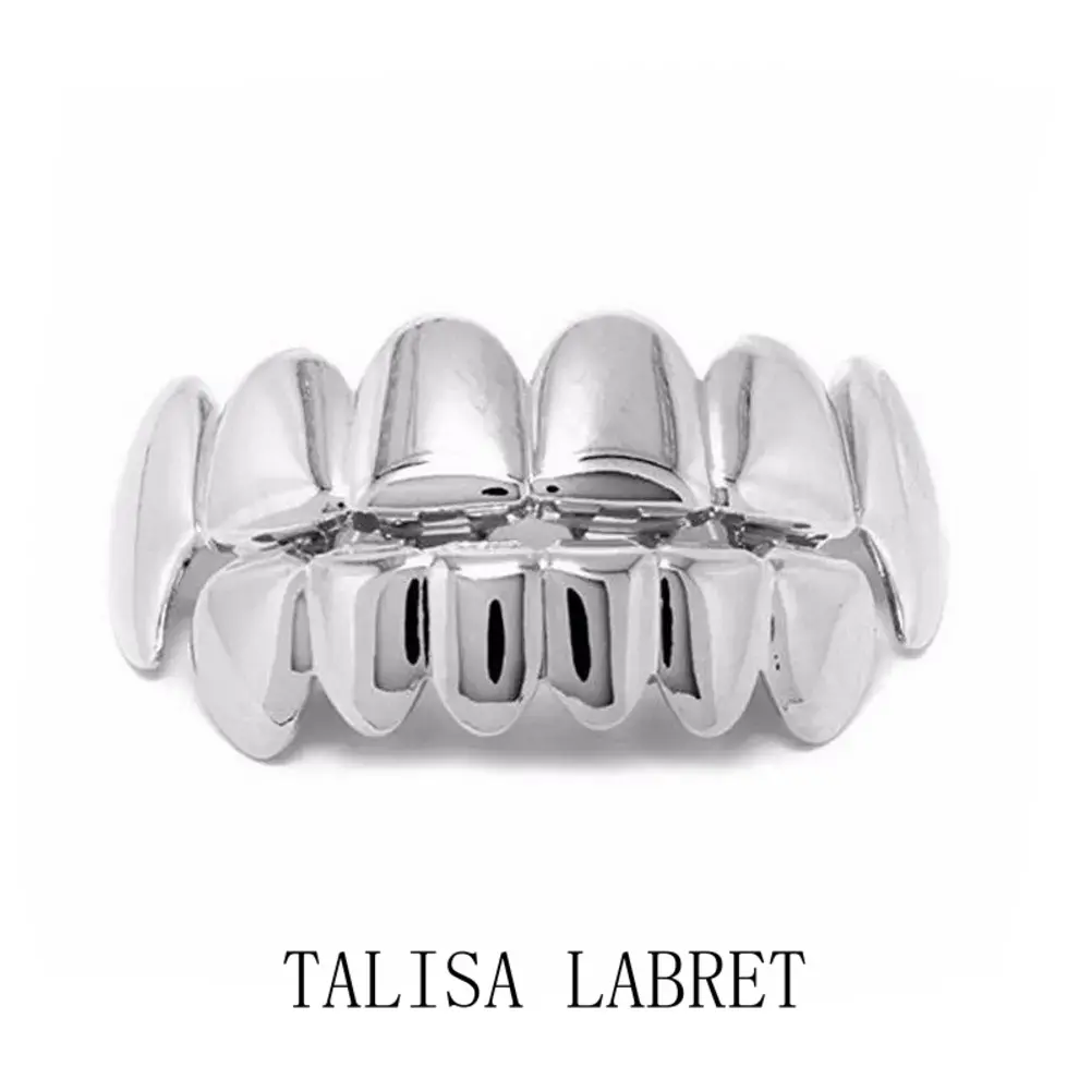 Cross-border European and American popular HIPHOP hip-hop grillz, fangs, teeth, TeethGrillz, real gold electroplated tooth accessoriesTALISA