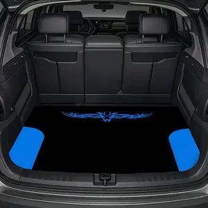 E-sports style printed pattern design, multifunctional car trunk pad, polyester fiber material, trunk decoration pad, car carpet, Car Accessory, durable, easy to clean, protecting the car from wear and tear, compatible with most car models
