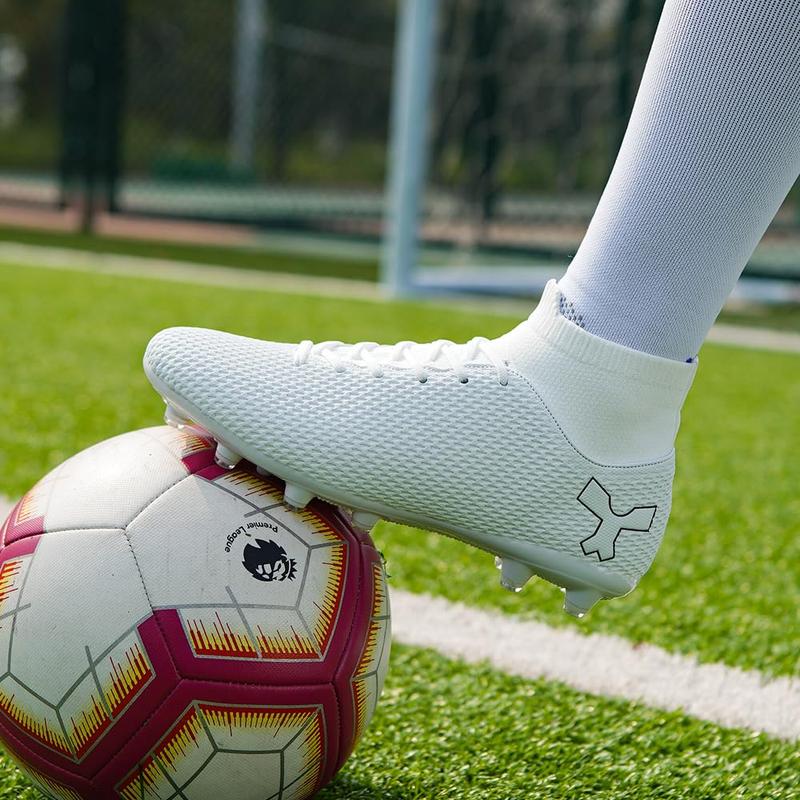 Men's Soccer Cleats Football For Mens Big High-top Spikes Shoes Professional Turf Indoor Outdoor Sneaker