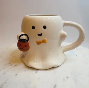 15.2 fl oz Halloween Stoneware Figural Ghost Mug - Hyde & EEK! Boutique (NEW)