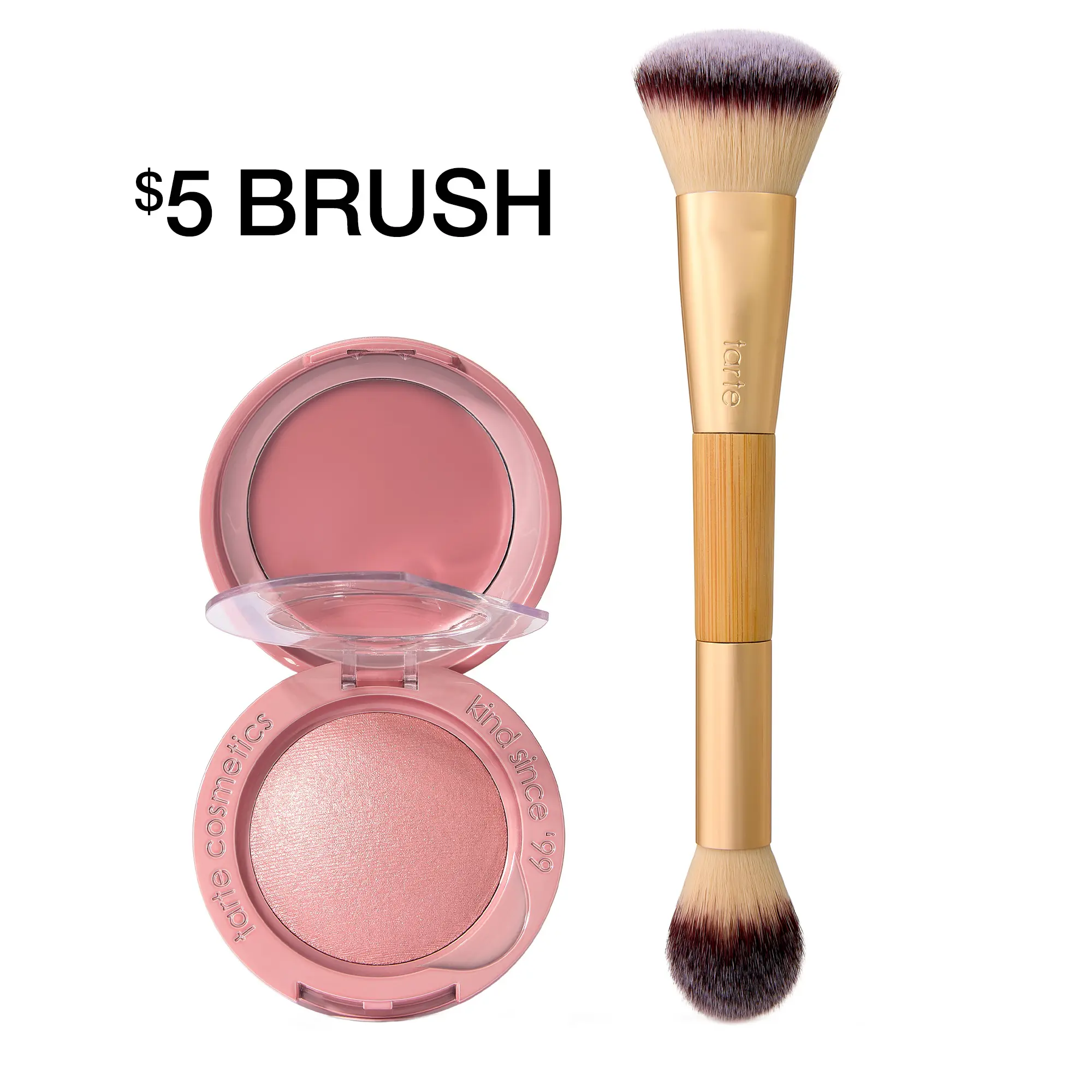 tarte macaron blush & glow duo + brush