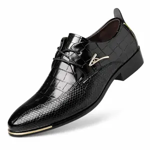 YANXIANSHOES Men's Pointed Toe Dress Shoes - Polyurethane Synthetic Leather Office Footwear, Non-Slip, Wear-Resistant, Tan Formal Shoes, Ideal for Father's Day Gifts (Including Weight Details)
