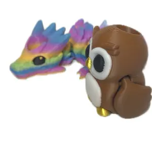 Tumbler Straw Buddy Animals Straw Topper 3d Print