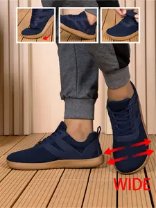 Wide Last Trendy Sports Shoes | All-match Two-tone Style, Long-lasting Durable Casual Trainers