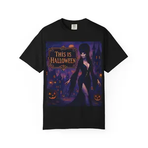 Elvira Halloween-Themed Unisex T-Shirt, This Is Halloween Tee, Spooky Season Apparel, Party Shirt, Costume Alternative, Fall Fashion