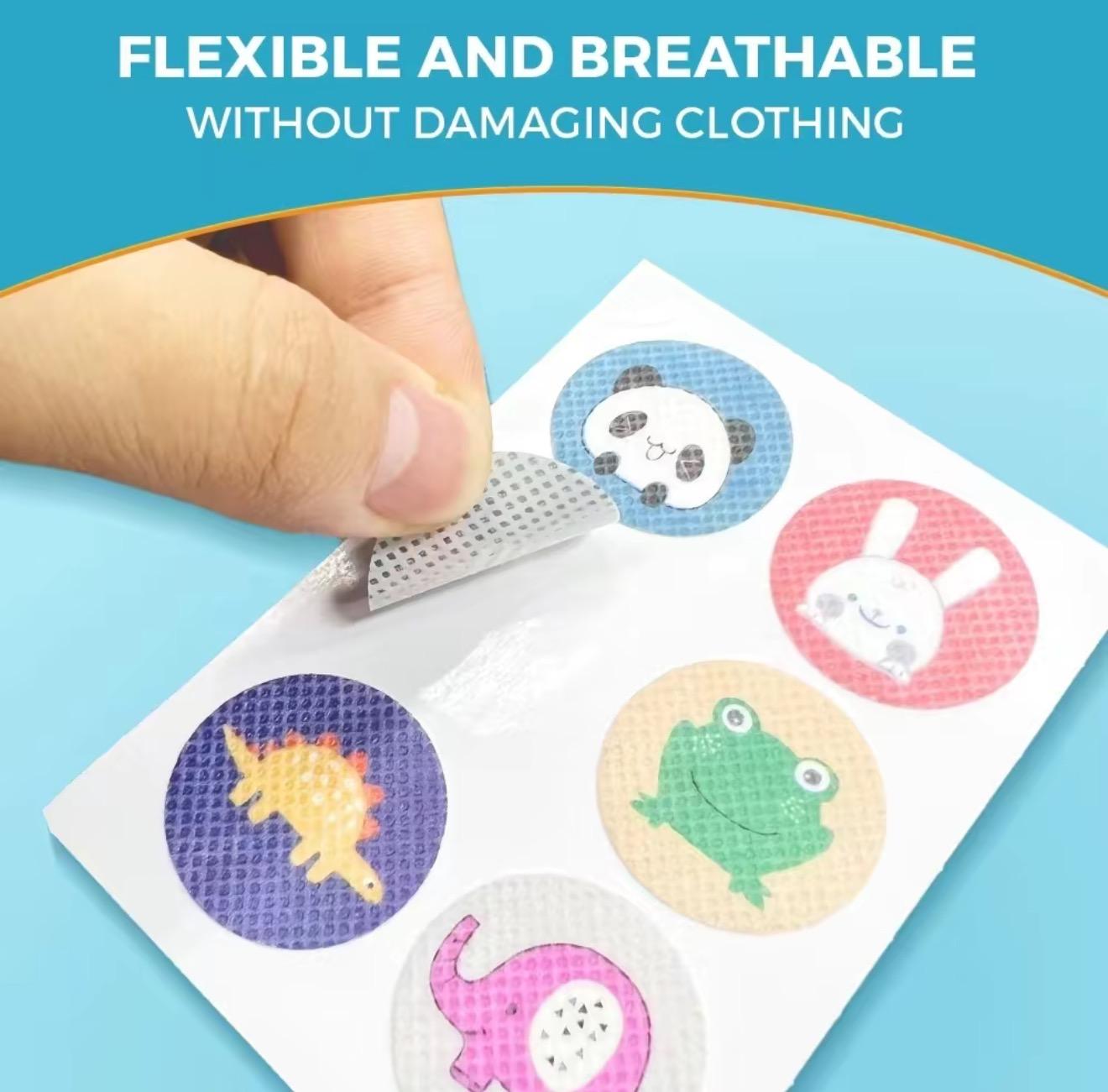 3pc(108Count)Mosquito RepelleniPatches- forKids & Adults Shaped Badges withEssential Oils, DEET-Free & Natural Bug Protectionfor Travel, camping & Outdoor Play