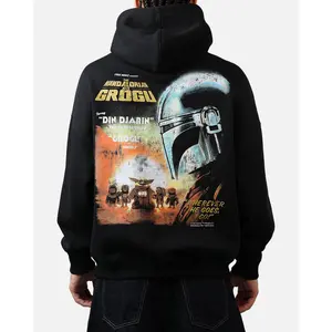 73Studio Star Wars Mandalorian Poster Hoodie Black