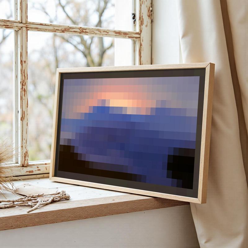 Minecraft Posters Burning Artistic High-Quality Print,Game posters,Anime posters,Vibrant Colors Rustic Charm Stunning Visuals Trendy Funny Wall Art Dorm Room Decor Pixel Art for MC Fans - Decoration Items