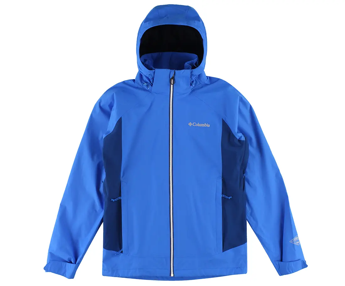 Columbia Men's Mount Carter Jacket, Hooded Color-Block Outerwear Coat, Modest Menswear Style, Coats