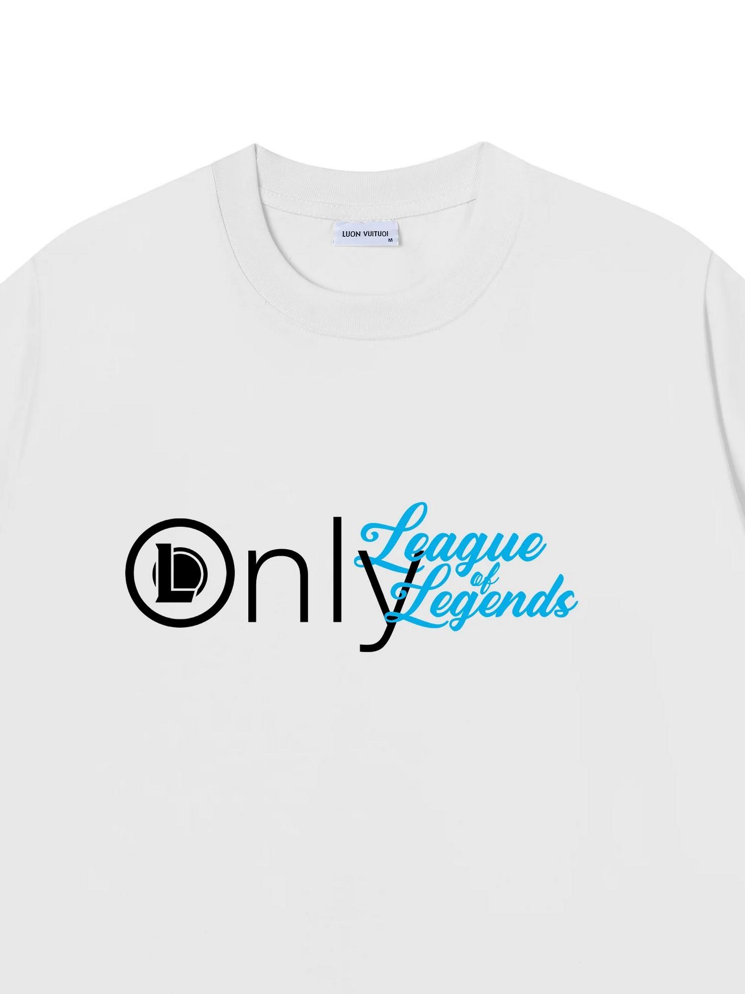 Only League of Legends Oversized Graphic T-Shirt LOL Meme Streetwear Unisex 100% Cotton