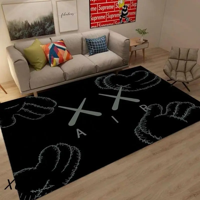 Custom Hypebeast Sneaker Rug, Polyester Fiber Home Decor Mat, Multi-Size Indoor Outdoor Rugs for Sneakerhead Room Décor, Entryways